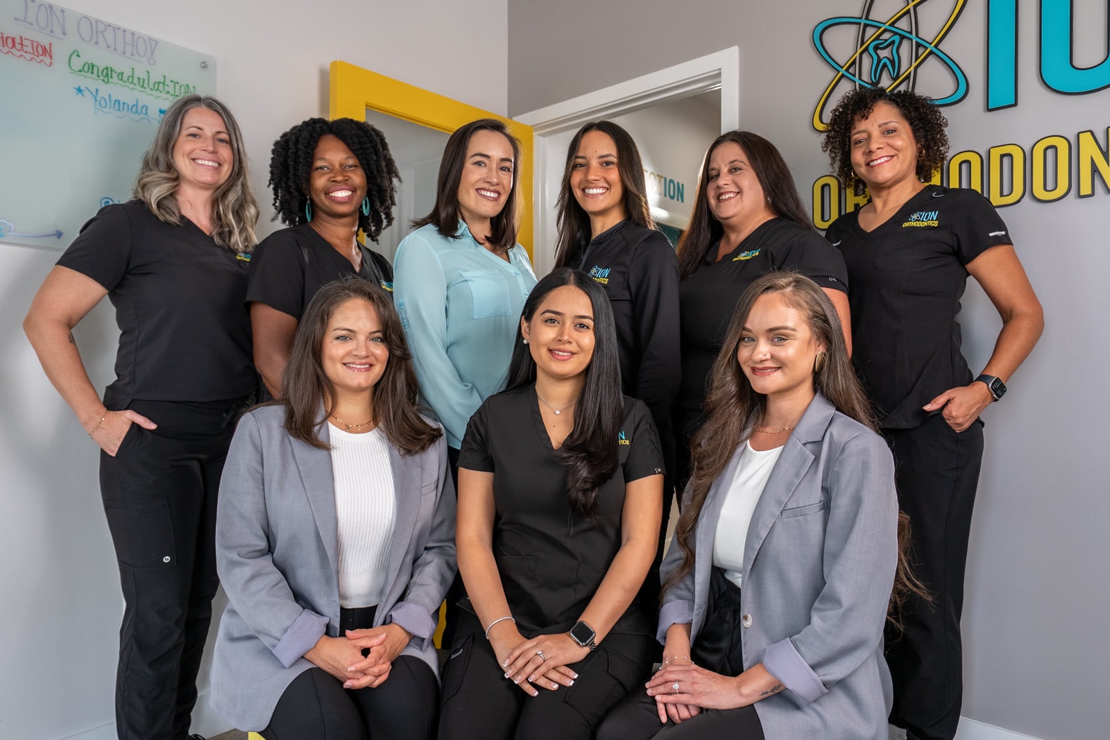 The ION Orthodontics team together in the Port St. Lucie office